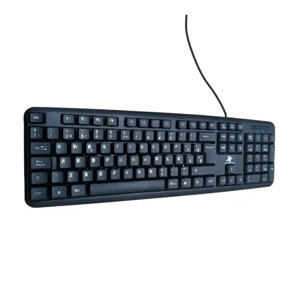 Combo De Teclado + Mouse Alámbrico Star Tec St-cb-81 Color Negro