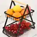 Canasta Fruteras Cesta De Fruta De 2 Niveles Para Encimera Tfb-2p
