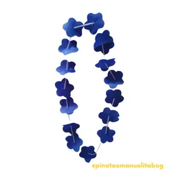 Collar Hawaiano Azul Rey