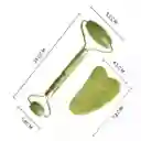 Rodillo De Jade Con Guasha – Masaje Facial Y Terapia Antiestrés