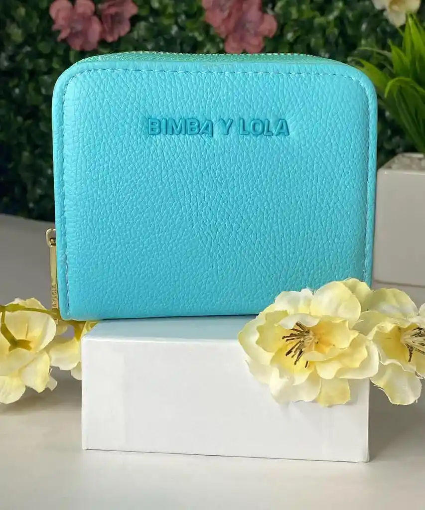 Billetera Mujer Dama Bimba Y Lola Tamaño Pequeña Verde Menta
