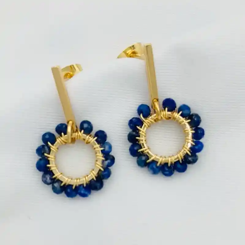 Aretes Margarita Lapislázuli