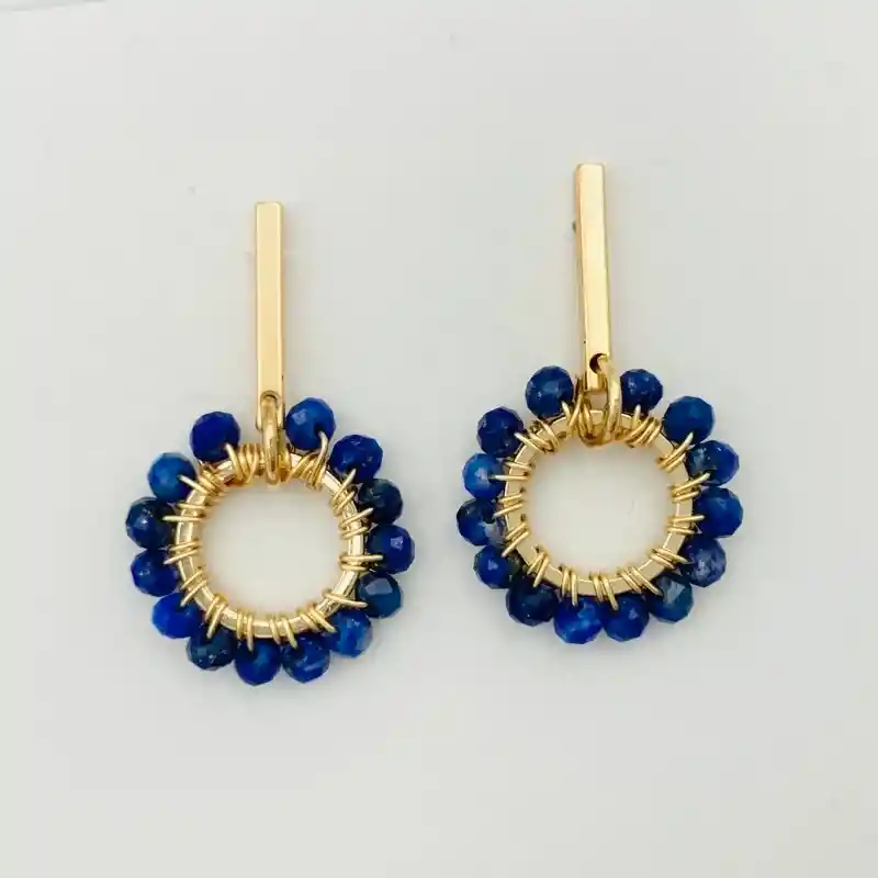 Aretes Margarita Lapislázuli