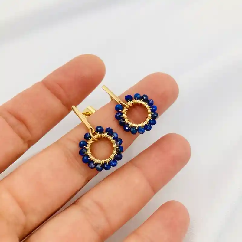 Aretes Margarita Lapislázuli