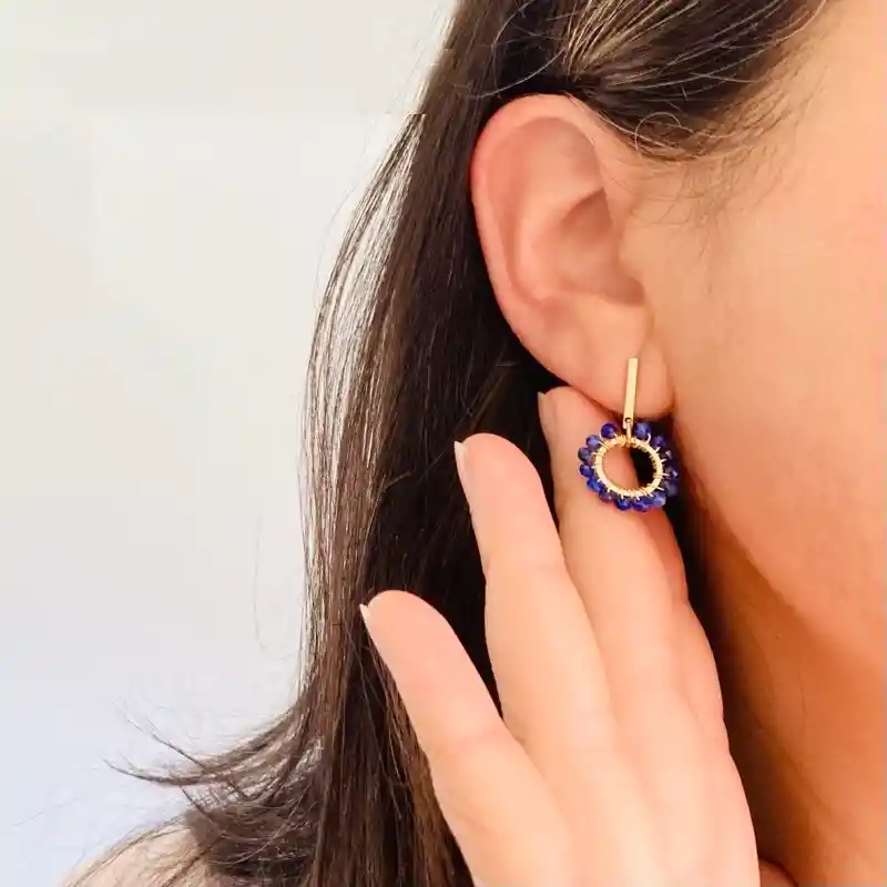 Aretes Margarita Lapislázuli