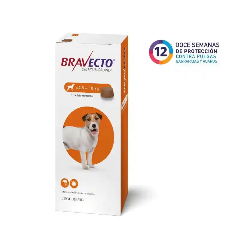 Bravecto Tableta Masticable 4.5 - 10 Kg