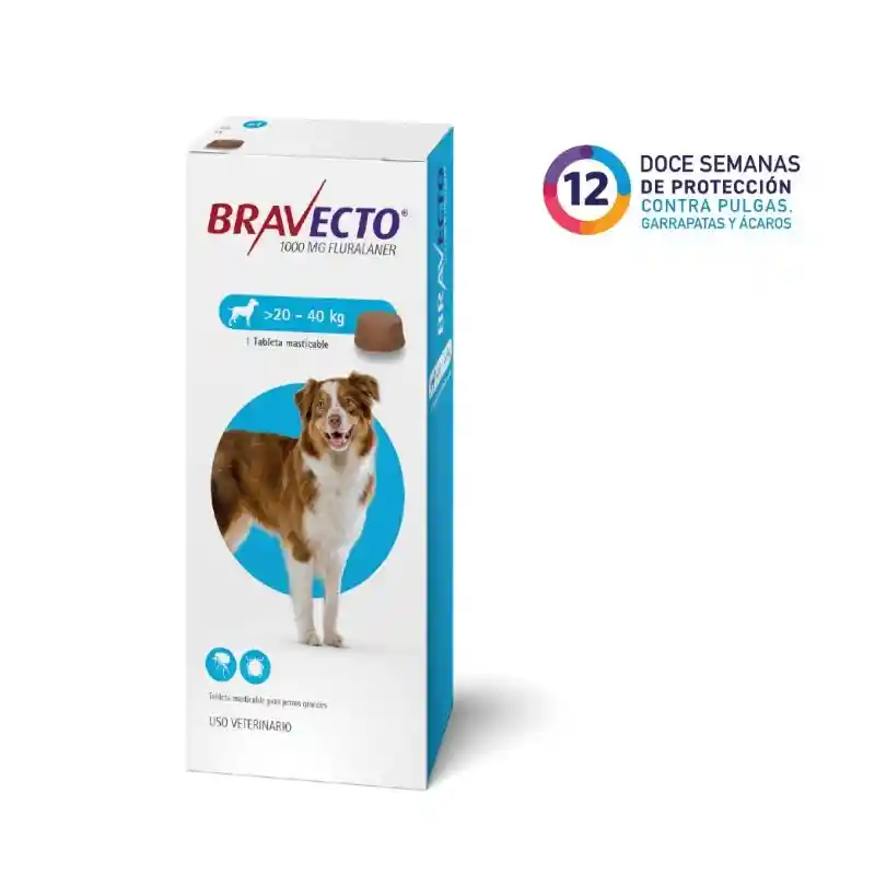 Bravecto Tableta Masticable 20 - 40 Kg