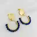 Aretes Tulipán Lapislázuli