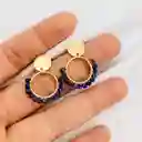 Aretes Tulipán Lapislázuli