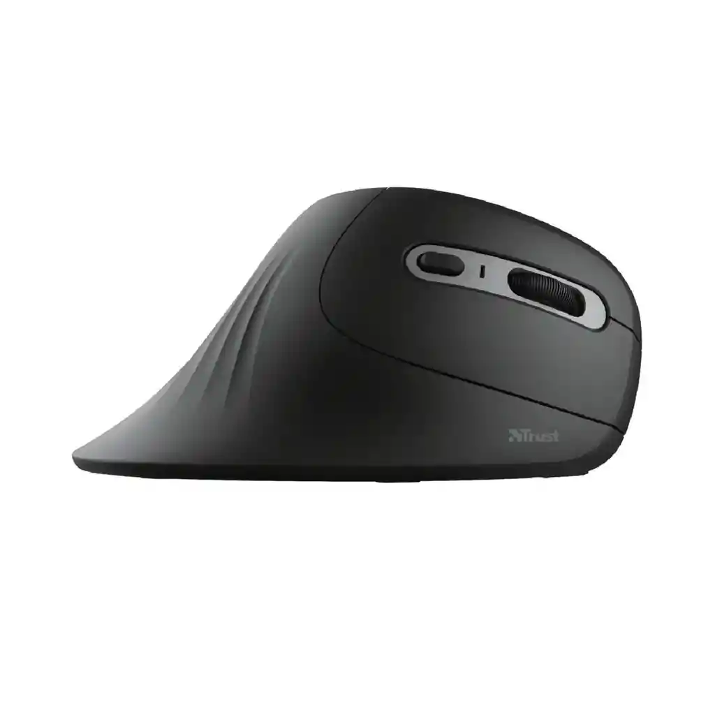 Mouse Inalambrico Usb Trust Verro Ergonomico Negro Diseño Vertical