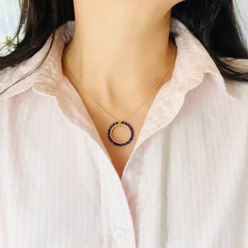 Collar Dalia Lapislázuli