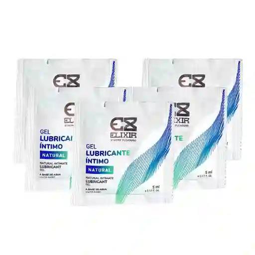 Pague 2 Lleve 5 Lubricante Íntimo Neutro Sachet 5 Ml Elixir