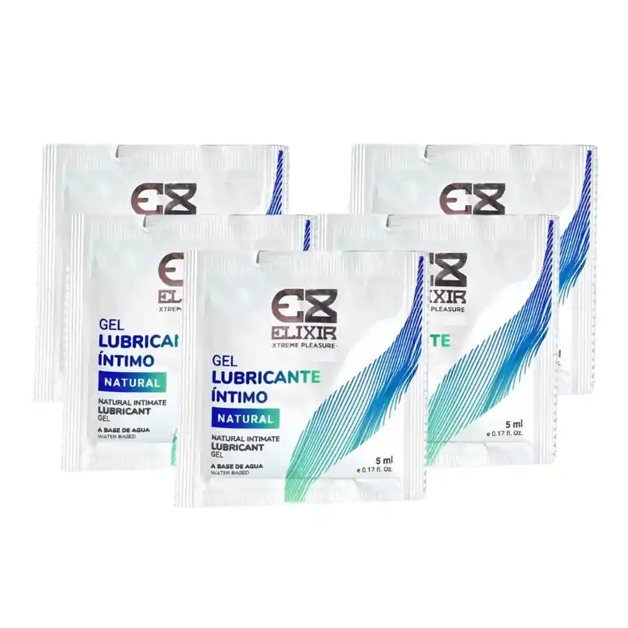 Pague 2 Lleve 5 Lubricante Íntimo Neutro Sachet 5 Ml Elixir