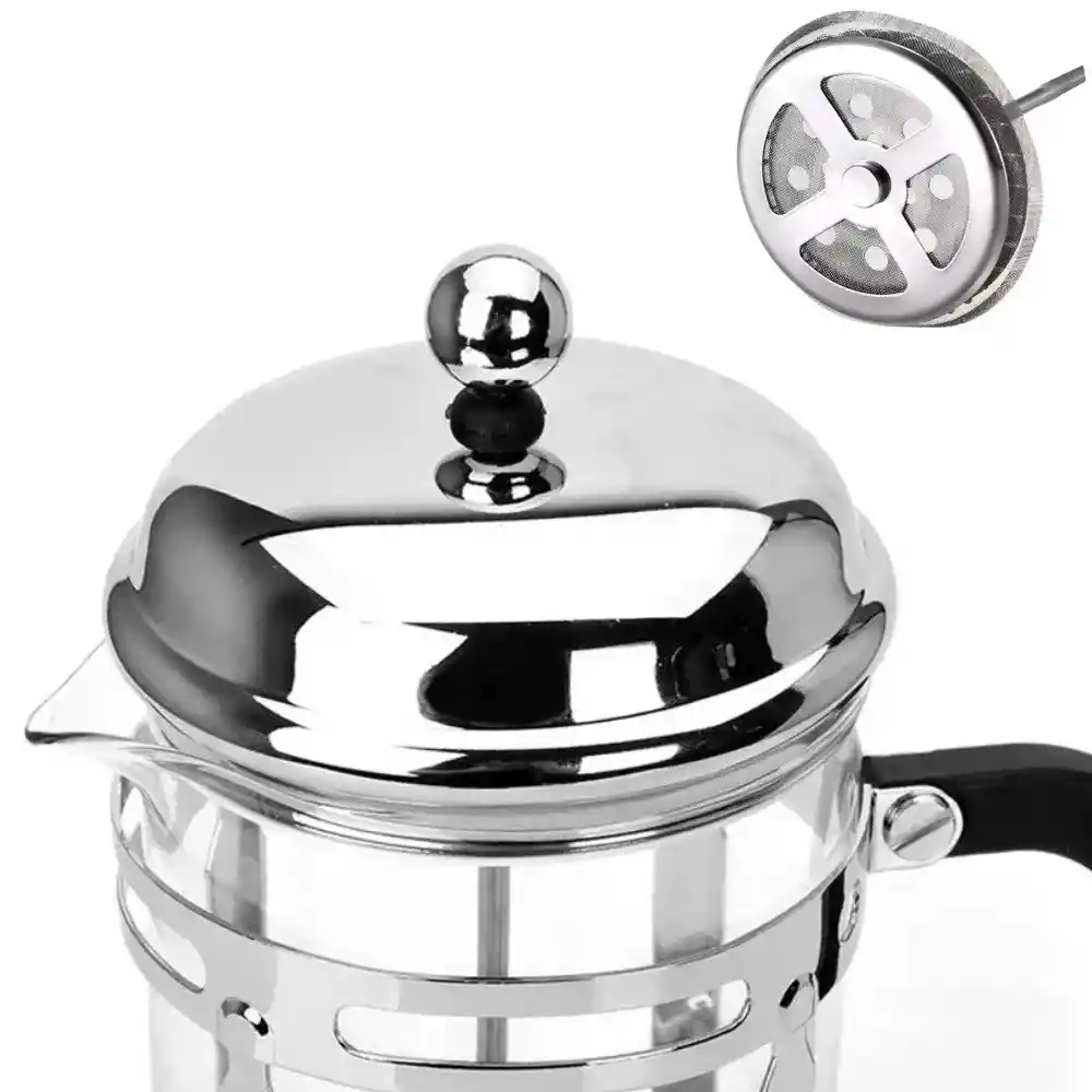 Cafetera Prensa Francesa Metalica 600 Ml