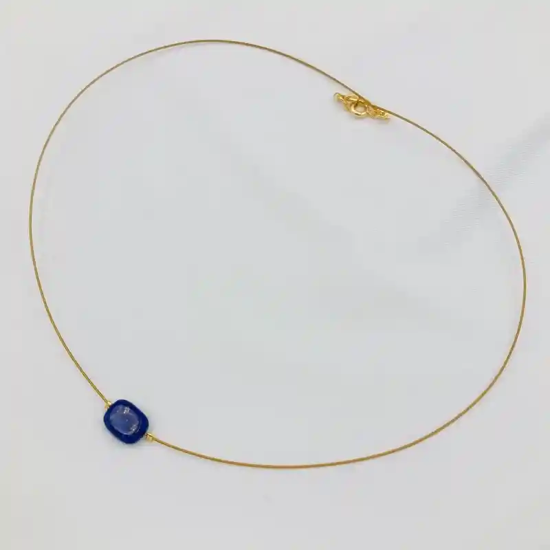 Collar Gargantilla Piedra Lapislazuli