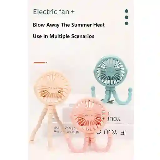 Mini Ventilador Ajustable – Diseño Flexible Y Práctico
