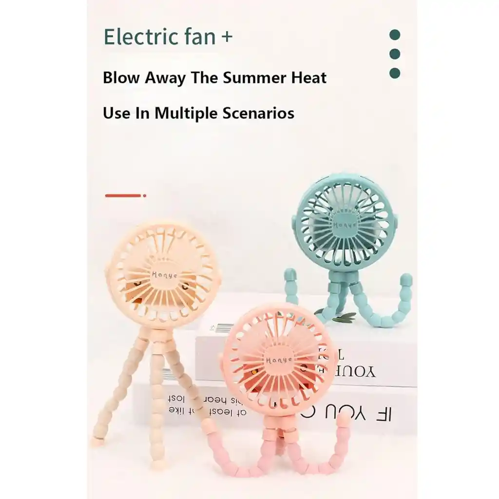 Mini Ventilador Ajustable – Diseño Flexible Y Práctico
