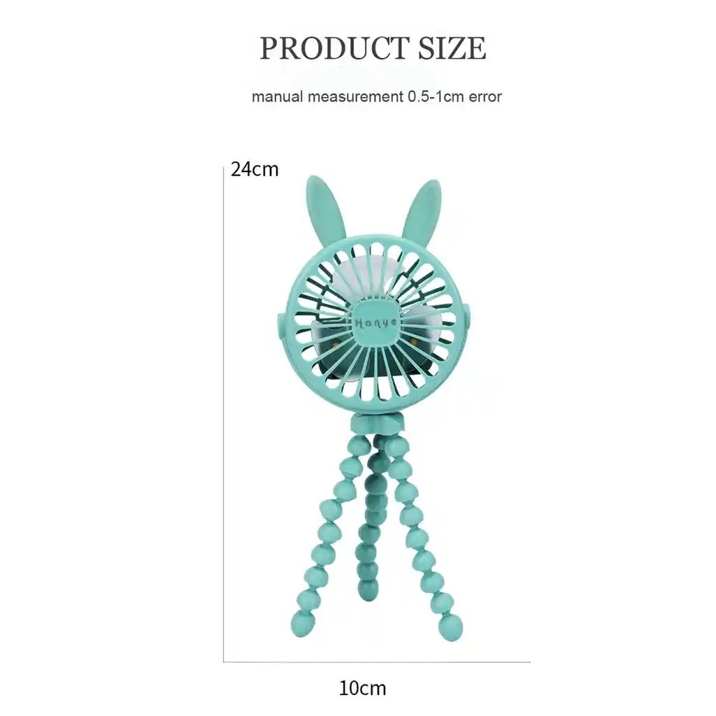 Mini Ventilador Ajustable – Diseño Flexible Y Práctico
