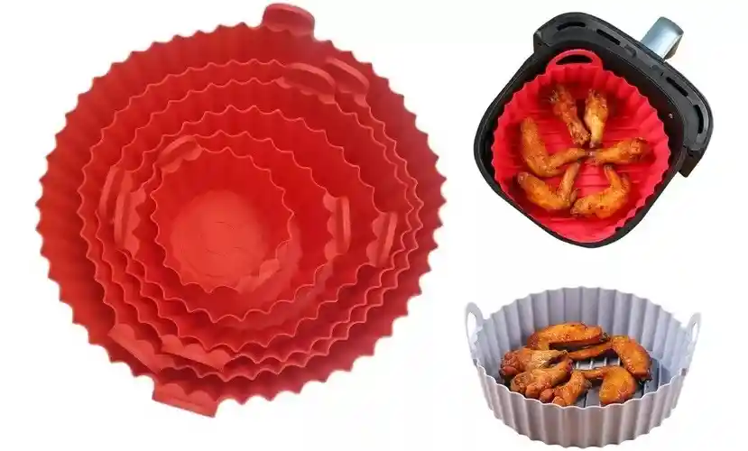 Kit De Moldes Para Freidora De Aire (6 Pzas) – Reutilizables Y Prácticos