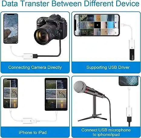 Adaptador Otg Lightning Usb Para Iphone/adaptador Para Iphone