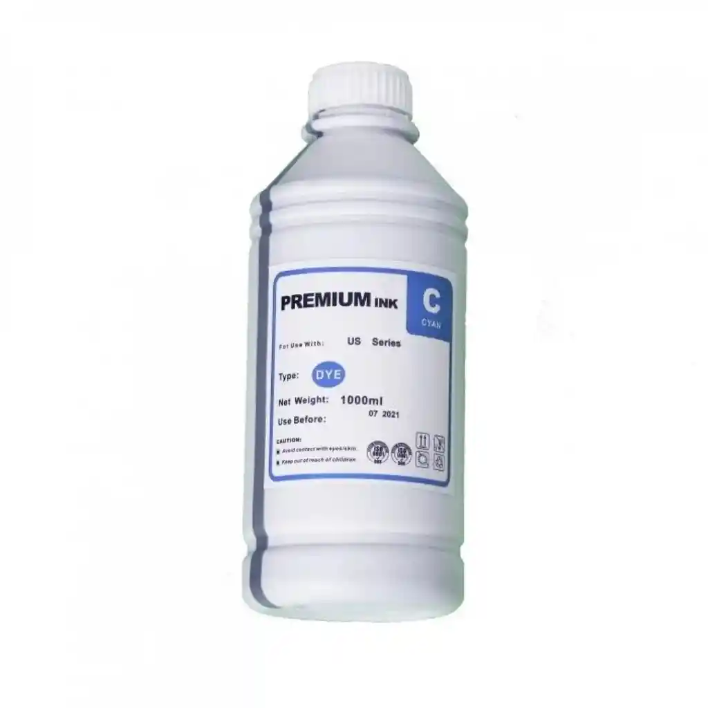 Tintas Universales Para Impresoras Epson Botella Cyan 1000ml/tinta Para Epson Cyan