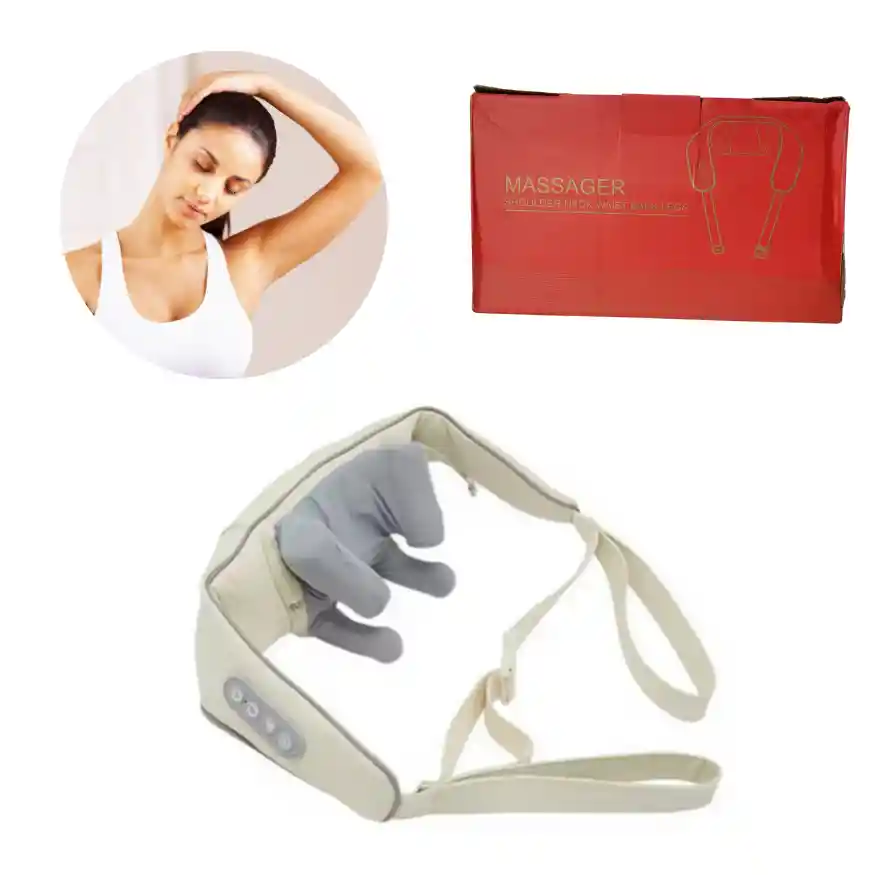 Masajeador Electrico Para Cuello Recargable Alivio Dolorde Cuello