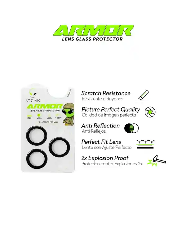 Vidrio Protector Camara Iphone 16 Pro / 16 Pro Max