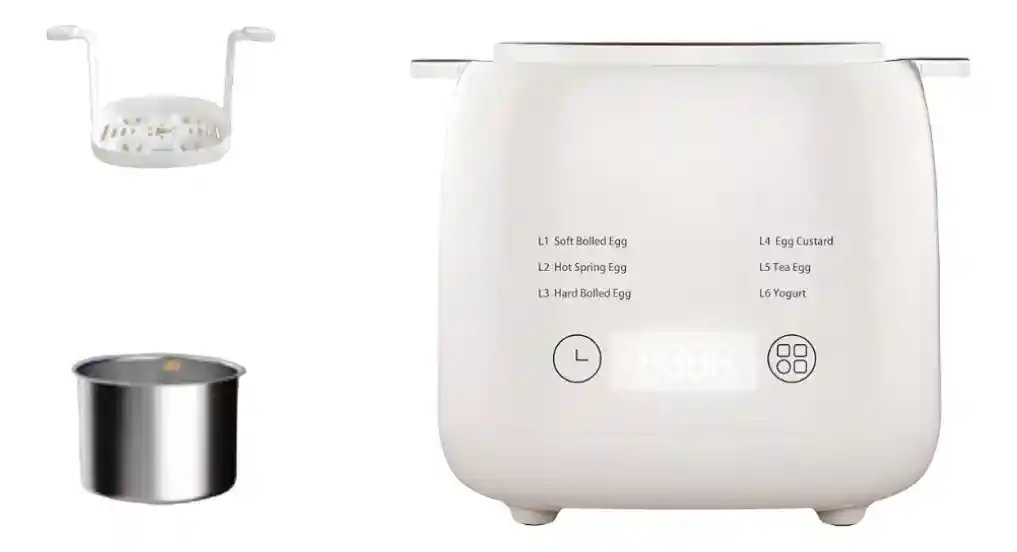 Cocedor Olla Huevos Maquina Eléctrica Temporizador Cocinar