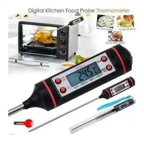 Termómetro Digital Cocina Punzon + Estuche + Batería Elegant