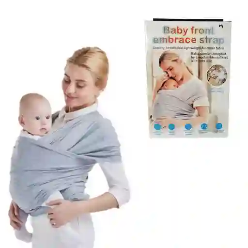 Fular Portabebe Semielástico Ergonómico Ajustable