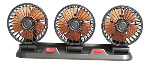 Ventilador Para Carro 3 Cabezas 2 Velocidades Ajustables Ventilador 24v