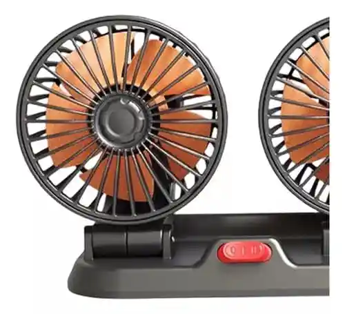 Ventilador Para Carro 3 Cabezas 2 Velocidades Ajustables Ventilador 24v