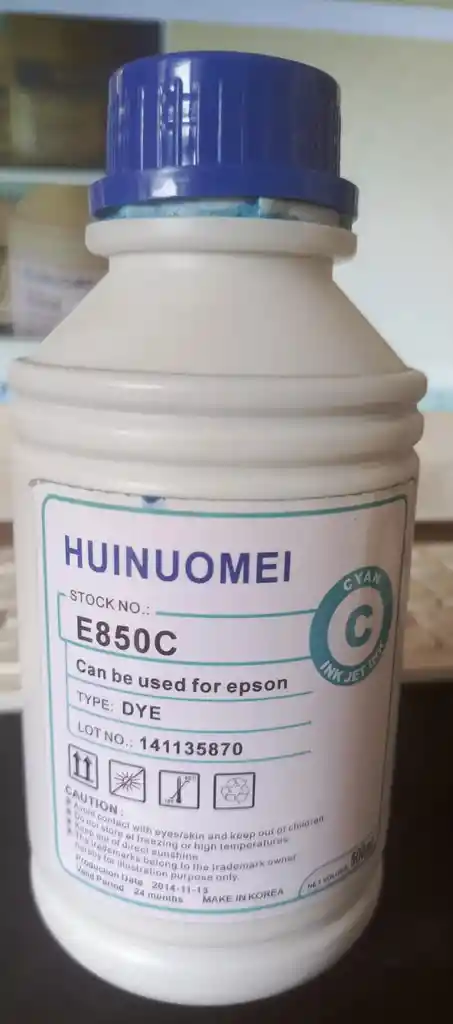 Tintas Universales Para Impresoras Epson Botella 500ml/tinta Cyan