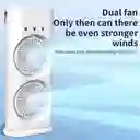 Ventilador De Mesa Escritorio Recargable Con Movimiento Y Luz