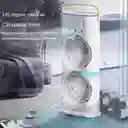 Ventilador De Mesa Escritorio Recargable Con Movimiento Y Luz