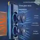 Ventilador De Mesa Escritorio Recargable Con Movimiento Y Luz