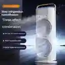 Ventilador De Mesa Escritorio Recargable Con Movimiento Y Luz