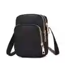 Bolso Hombro Cruzado Forma De U Portacelular Negro