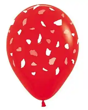 Globo Terrazo Rojo R12 X 12 Globos