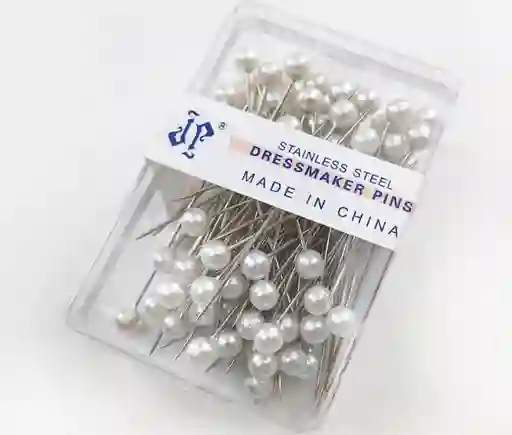 Alfiler Cabeza Redonda Perla Caja X100 Unidades