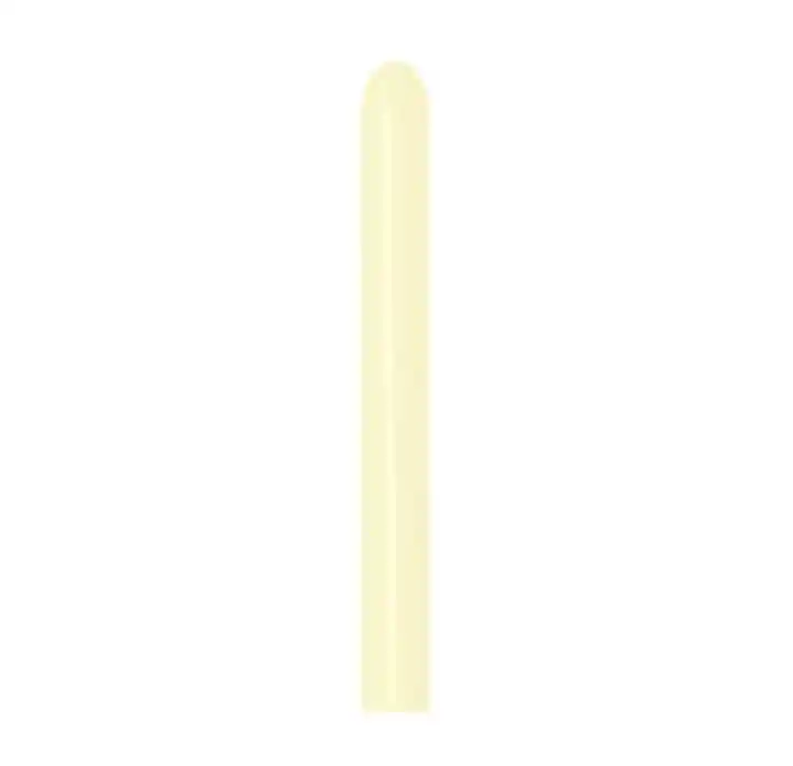 620 Amarillo Pastel Mate Tubito 260 X 20 Globos