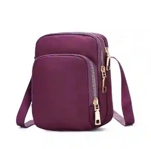 Bolso Hombro Cruzado Forma De U Portacelular Morado
