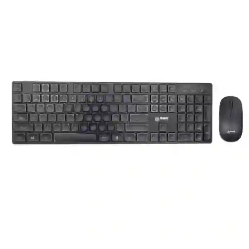Combo Teclado Y Mouse Inalambrico 2.4hz Bajo Perfil Basik 02