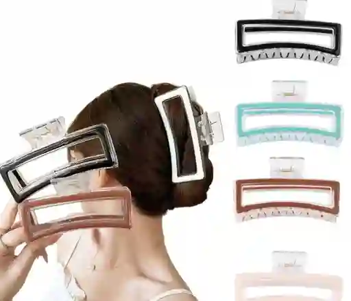 Pinza Para El Cabello Color Blanco