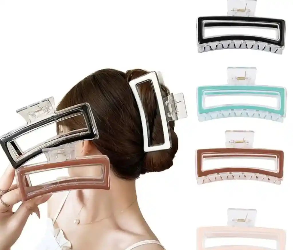 Pinza Para El Cabello Color Blanco