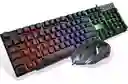 Combo Gamer Teclado Luces Y Mouse Luces Ergonomico Cmk-188