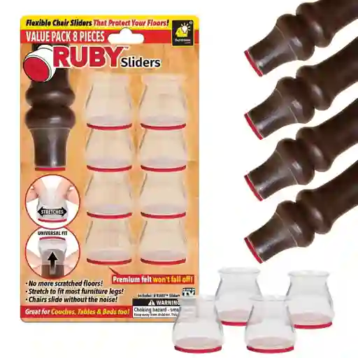 Protectores De Silicona Para Patas De Silla – Set X 8 Piezas Antideslizantes