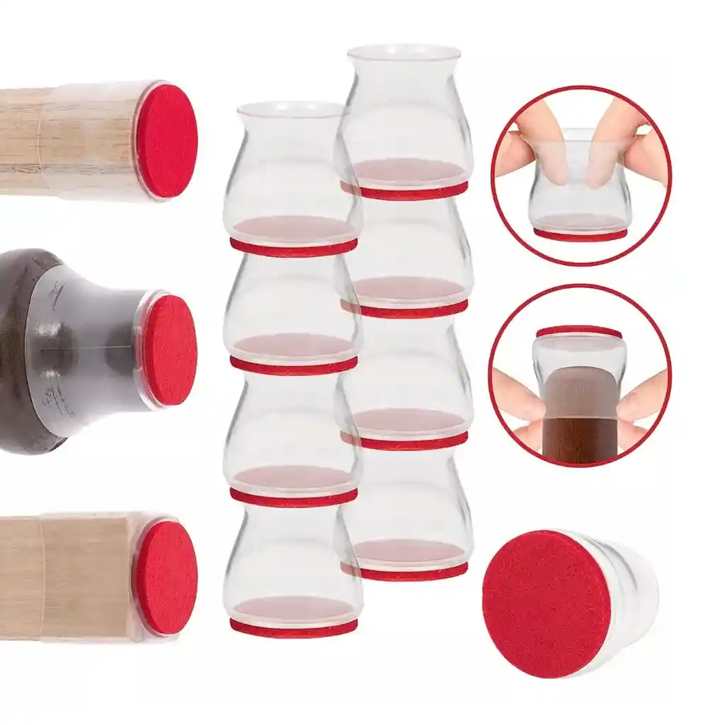 Protectores De Silicona Para Patas De Silla – Set X 8 Piezas Antideslizantes