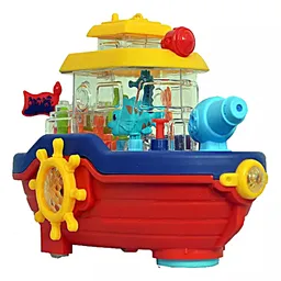 Barco Bote Juguete Niños Sonido Luz Lanza Chorro Agua 22cm