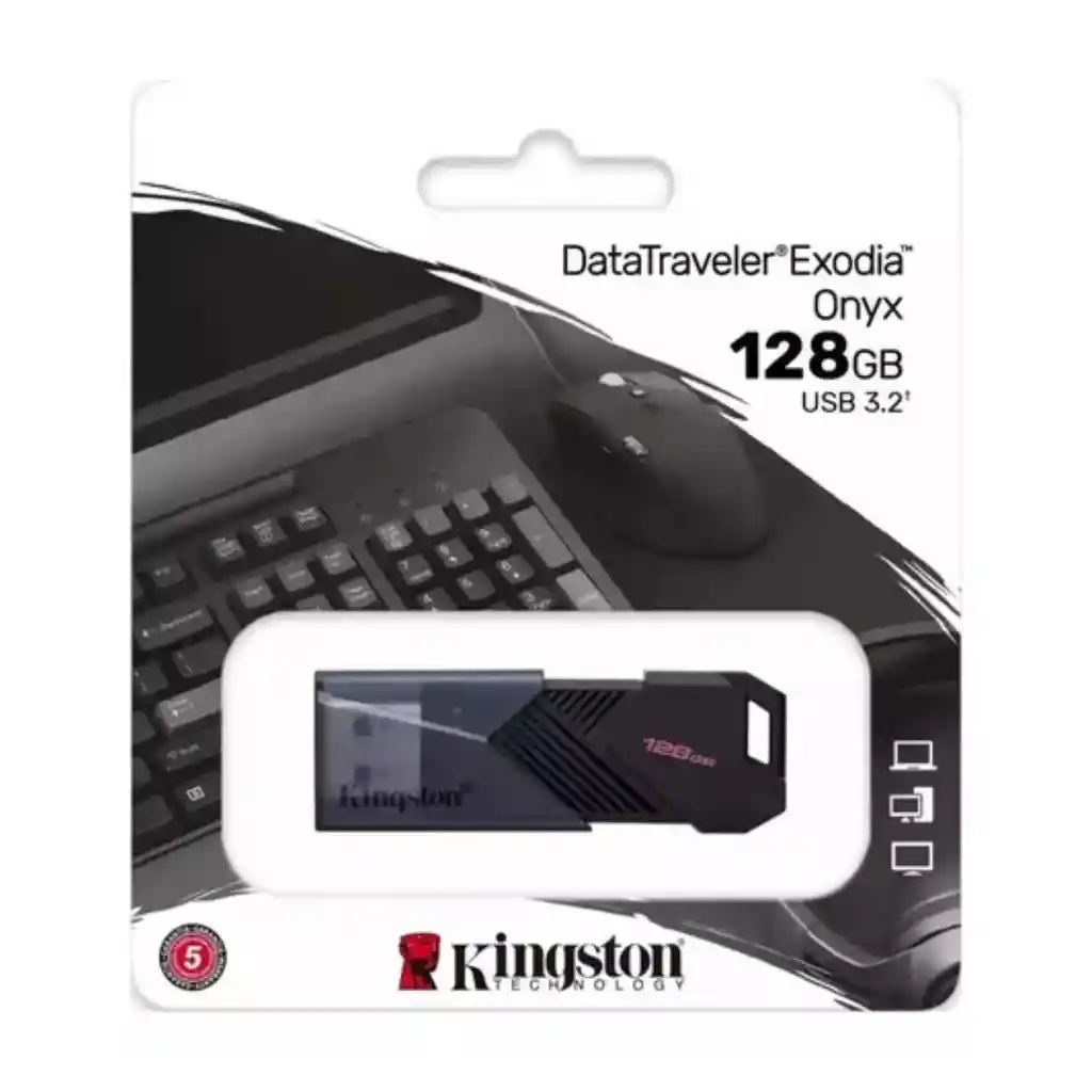 Usb Kingston 128gb 3.2 Gen 1 Datatraveler Onyx